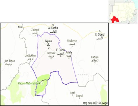 Map Sudan (top) showing South Darfur State and map of South Darfur... | Download Scientific Diagram