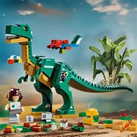 Lego dinosaur game on Craiyon