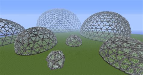 Geodesic Domes Minecraft Project Minecraft Dome, Minecraft City ...