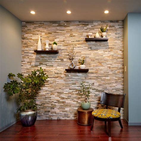 Build a faux stone accent wall – Artofit