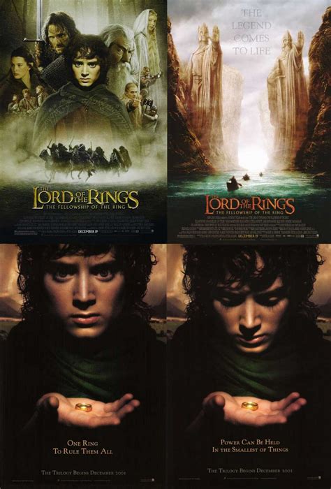 The Lord Of The Rings The Fellowship Of The Ring Poster single sided ...