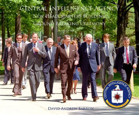 CIA New Headquarters Building Groundbreaking ceremony with Ronald ...