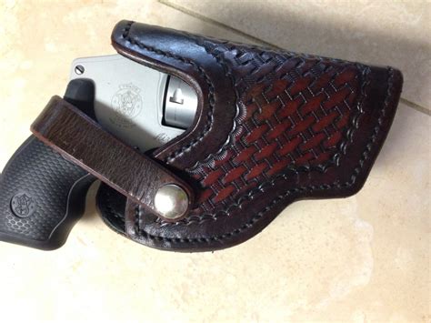 Leather holster for 38 special revolver by BlackLabLeatherCo