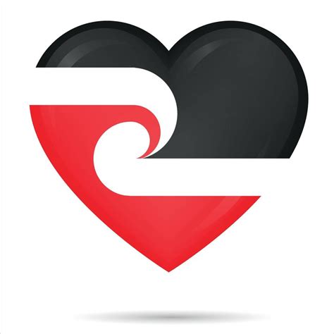 I heart love Maori NZ Flag 7678769 Vector Art at Vecteezy