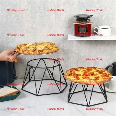 Three Tier Metal Black Pizza Stand Nice Quality Handmade Designer Pizza ...