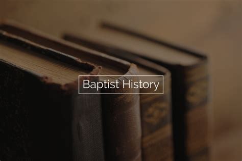 Baptist History - Independent Baptist Online College