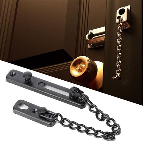 LYUMO Inside Door Chain Lock, Stainless Steel Durable Anti-theft Chain Lock Safety Security ...