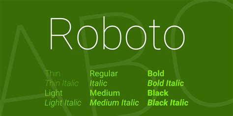 Roboto font - Roboto font download