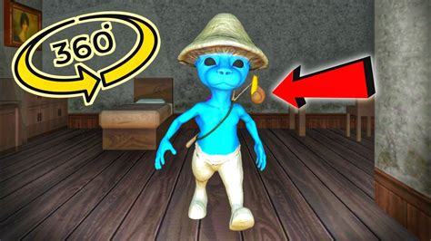 Blue Smurf Cat Chasing You In Big House 360° Video | VR 4K - YouTube