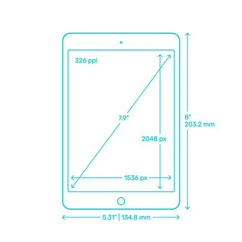 Apple iPad Mini 4 Dimensions & Drawings | Dimensions.Guide