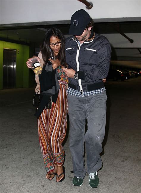 ZOE SALDANA and Bradley Cooper Leaves a Movie Theater in West Hollywood ...