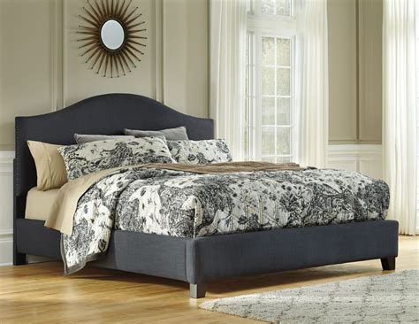 King Arched Upholstered Platform Bed from Ashley (B600-458-456-497 ...