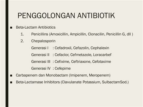 Antibiotik beta Laktam dan Makrolida - Kimia Farmasi 1