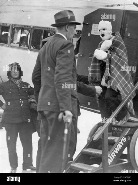 R101 survivors arrive at Croydon Stock Photo - Alamy