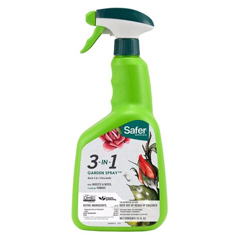 Safer 3-in-1 Insect Killing Garden Spray - 32 Ounce - Walmart.com