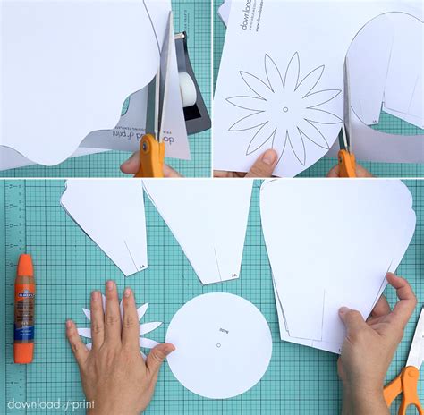 How to make giant paper roses plus a free petal template