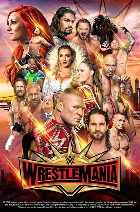 WWE WRESTLEMANIA 35 2019 POSTER Neymar Jr Wallpapers, Wwe Wallpapers, Wrestling Posters ...