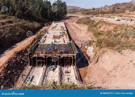 Construction New Highway Rain Flood Tunnels Editorial Stock Image ...