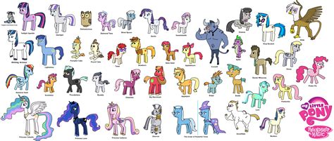 My Little Pony Friendship is Magic All Characters by Mighty355 on ...