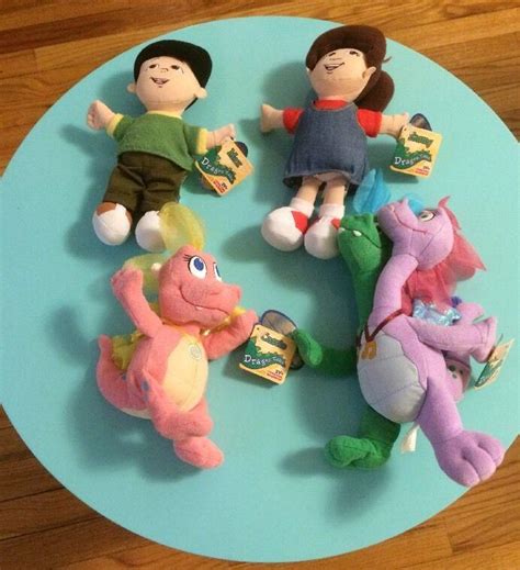 DRAGON TALES ~ MAX, EMMY, CASSIE AND ZAK/WHEEZIE PLUSH DOLLS - WITH TAGS | #1820400864