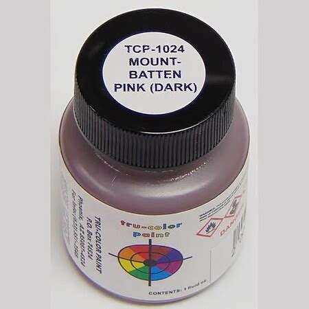 Tru-Color Mountbatten Pink 1oz Hobby and Model Enamel Paint #1024