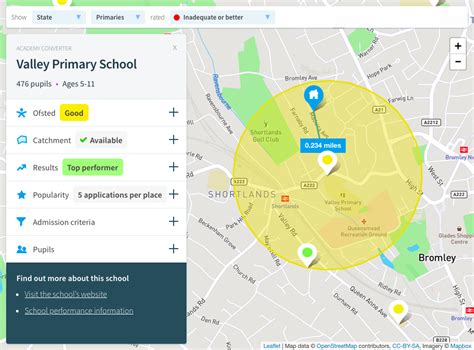 School Catchment Area Map | Color 2018