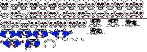 Dusttale Sans Sprite Sheet | Pixel Art Maker