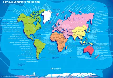 World travel map enlarge view