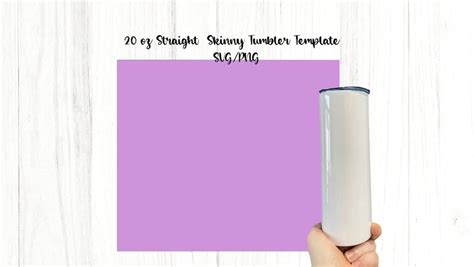 20 Oz Skinny Tumbler Template