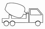 Very Simple Cement Mixer Truck coloring Page  Download Print Or Color sketch template
