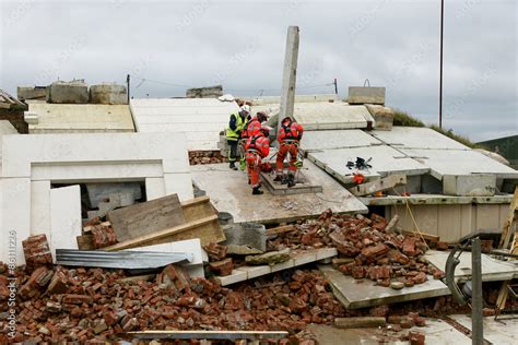 earthquake disaster zone Stock Photo | Adobe Stock