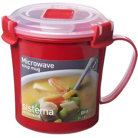 Sistma micro-ondes soupe tasse récipient waterproof 656ml bpa free ...