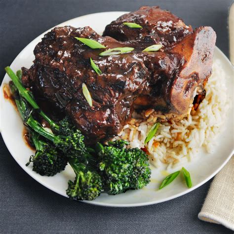 Braised Pork Shank with Miso Recipe - Andrew Zimmern