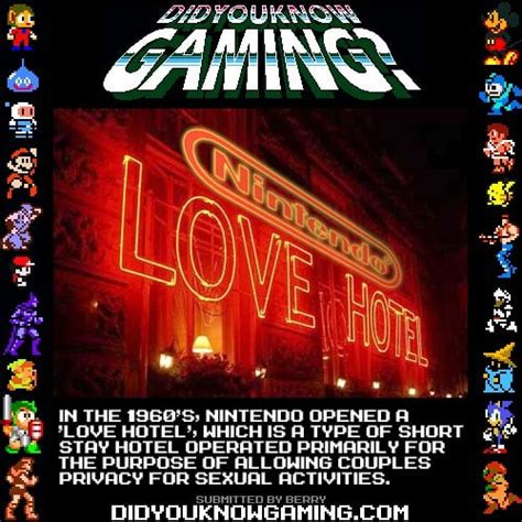 Nintendo Love Hotel : r/DidYouKnowGaming