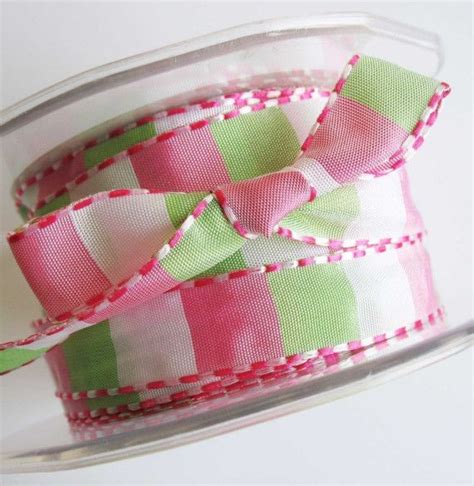 Mint and Pink Ribbon | Etsy | Pink and green, Pink ribbon, Ribbon embroidery