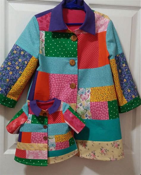 Coat of many colors, child size, custom made, matching outfit, dolly and me, 18" dolls clothes ...