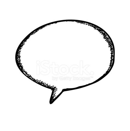 Speech Bubble. Sketch Vector Illustration. Stock Photo | Royalty-Free ...