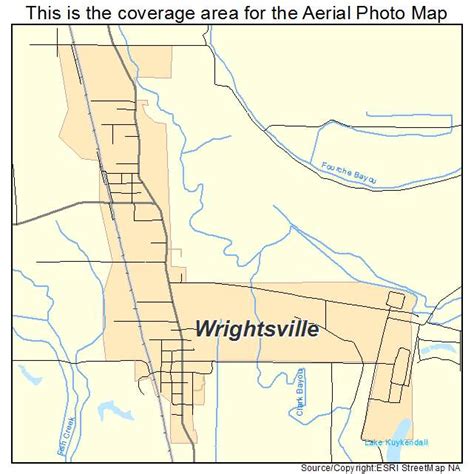 Aerial Photography Map of Wrightsville, AR Arkansas