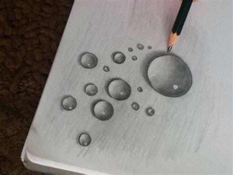 Water drop | Pencil drawings, Drawings, Cool drawings