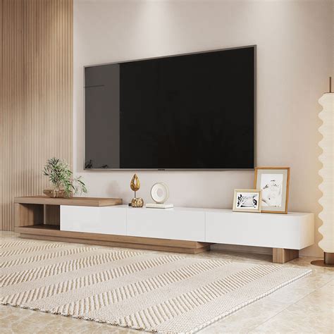 This TV stand brings elegance and modernity to your living room. MDF ...