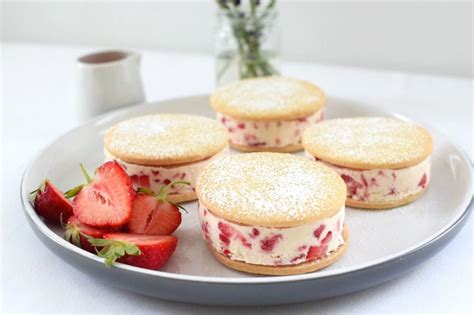 Strawberry Ice Cream Sandwich