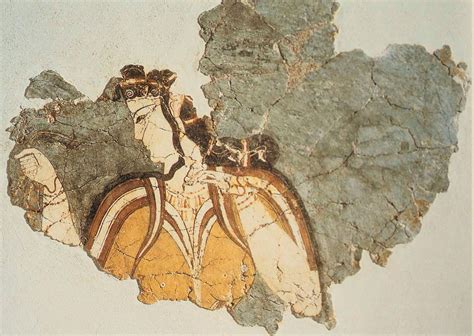 Mycenaean - The lady of Mycenae fresco, | Mycenaean, Ancient art, Art