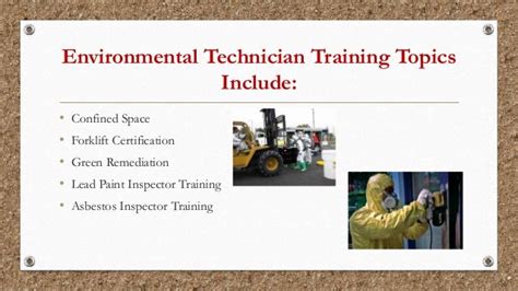 Environmental Technician Training