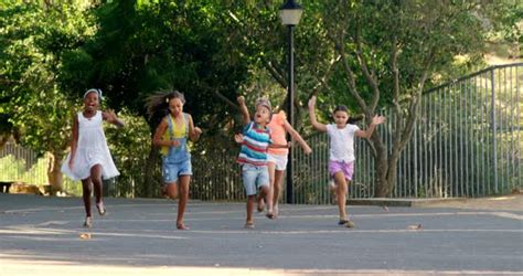 School kids running in school campus, Stock Footage | VideoHive