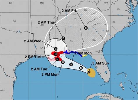 Hurricane Warning Posted for Louisiana Coast