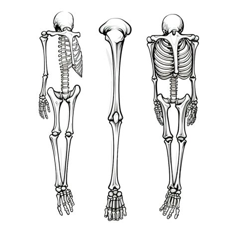 Tibia, An Integral Part Of The Skeleton, Sketch, Halloween Symbol PNG Transparent Image and ...