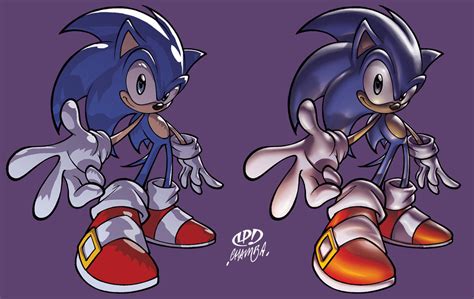 Sonic - 2 colour styles by theCHAMBA on DeviantArt