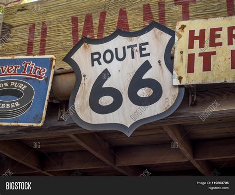 Vintage Route 66 Road Image & Photo (Free Trial) | Bigstock