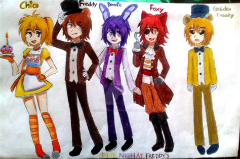 FNAF HUMANIZED FANART-BY:ADRIKONEKO-MIZUIRO by AdriKoneko-Mizuiro on ...