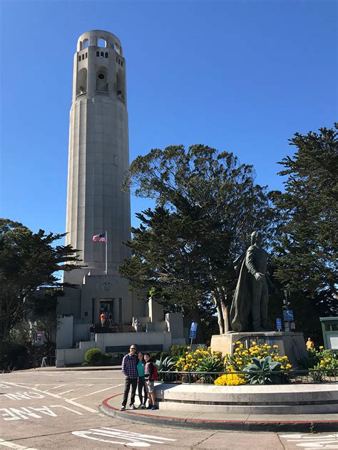 Visit Coit Tower Atop Telegraph Hill In San Francisco, California